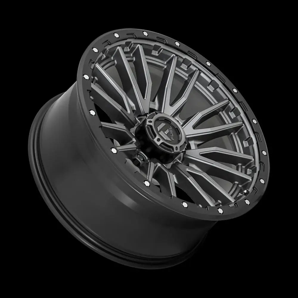 Felg D680 Rebel Matte Gun Metal Black Bead Ring Fuel 22x10 Et-18 8x165.1