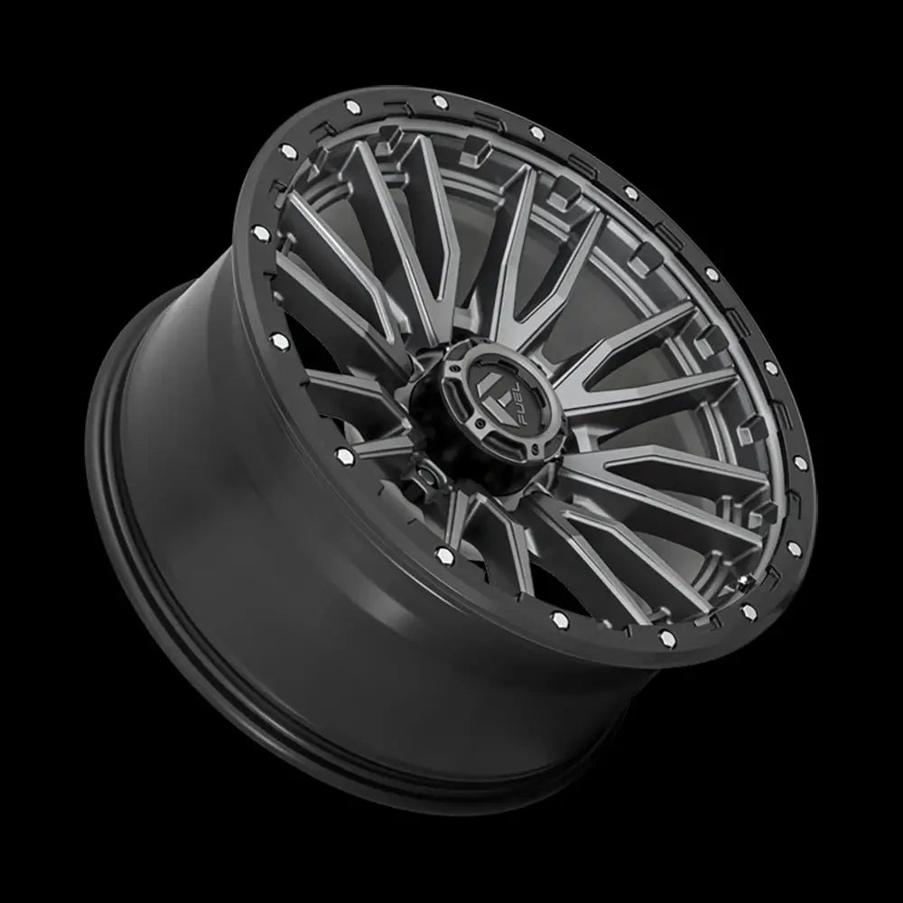 Felg D680 Rebel Matte Gun Metal Black Bead Ring Fuel 22x10 Et-18 8x180
