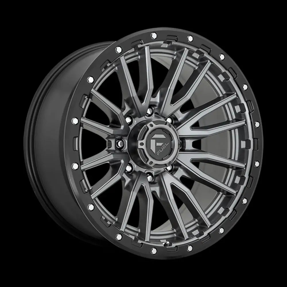 Felg D680 Rebel Matte Gun Metal Black Bead Ring Fuel 22x10 Et-18 8x180