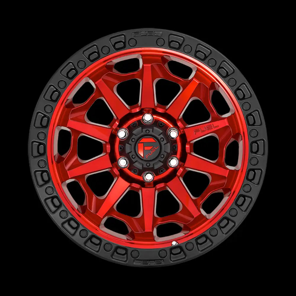 Felg D695 Covert Candy Red Black Bead Ring Fuel 18x9 Et1 6x135