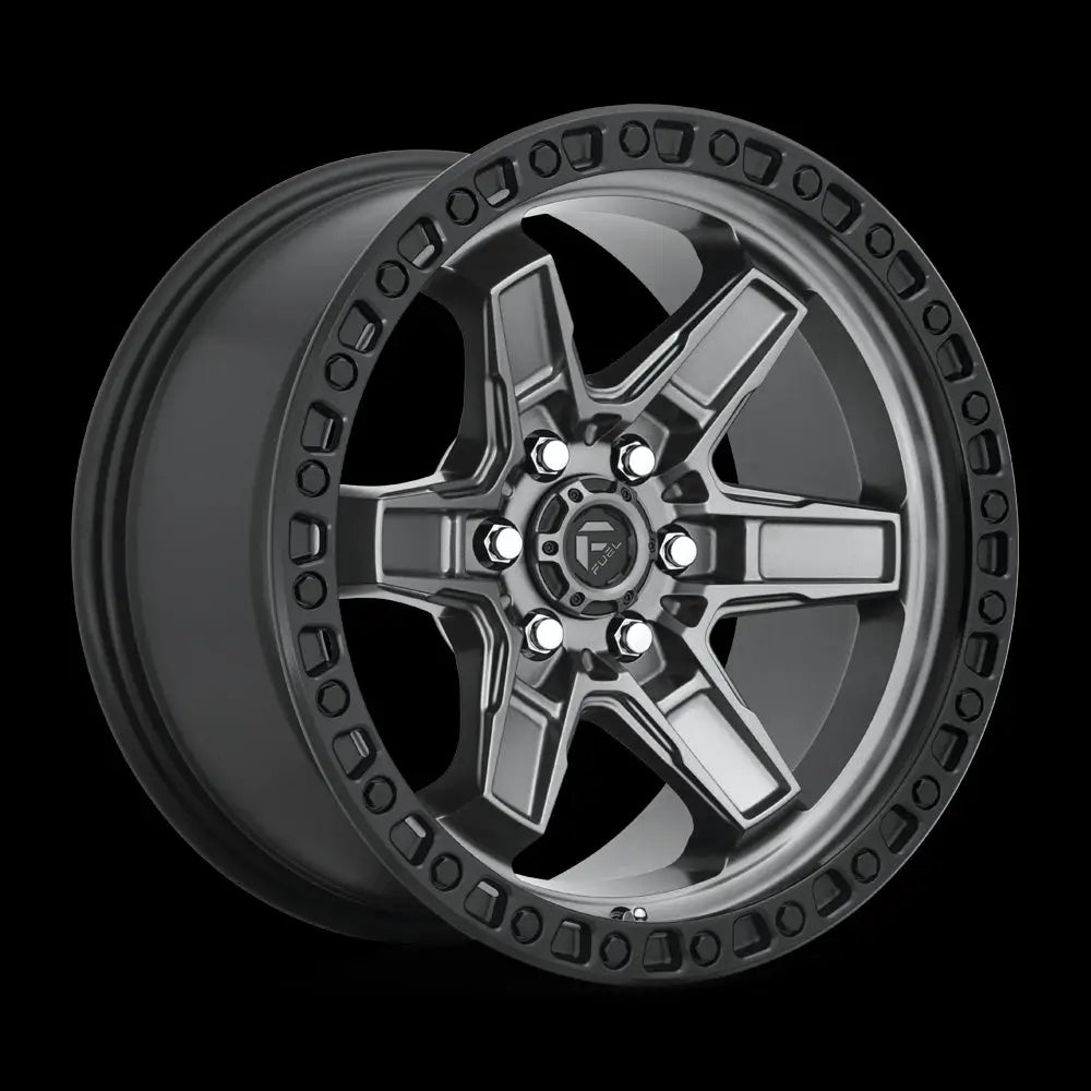 Felg D698 Kicker Matte Gun Metal Black Bead Ring Fuel 17x9 Et12 6x114.3
