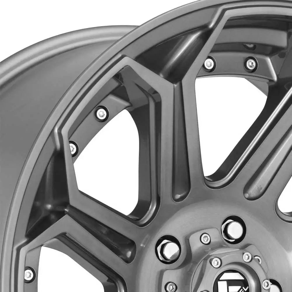 Felg D705 Siege Brushed Gun Metal Tinted Clear Fuel 22x12 Et-44 6x139.7