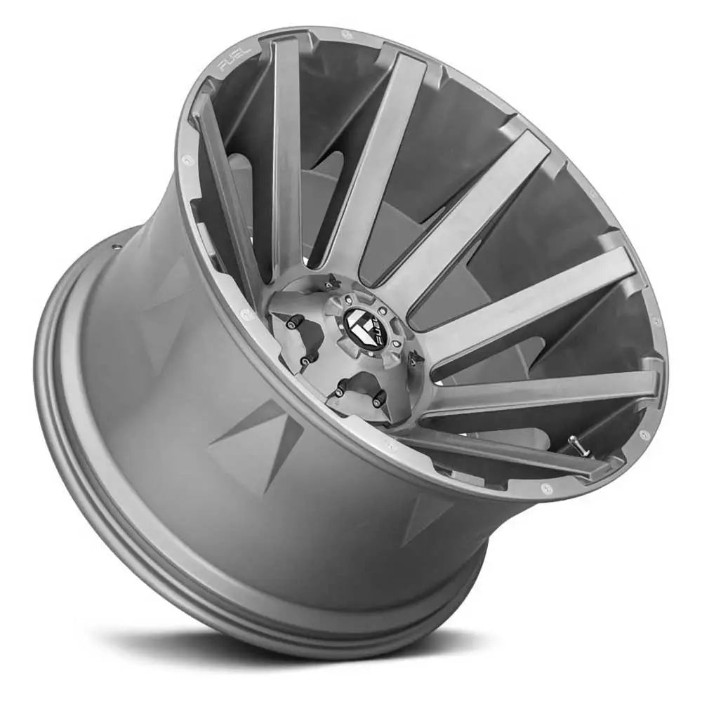 Felg D714 Contra Brushed Gun Metal/tinted Clear Fuel 22x10 Et-19 6x139.7 / 6x135