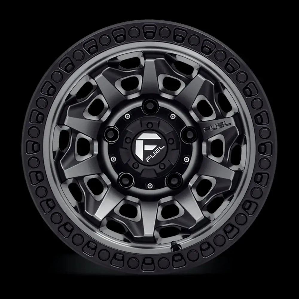 Felg D716 Covert Matte Gun Metal Black Bead Ring Fuel 15x8 Et-19 6x139.7