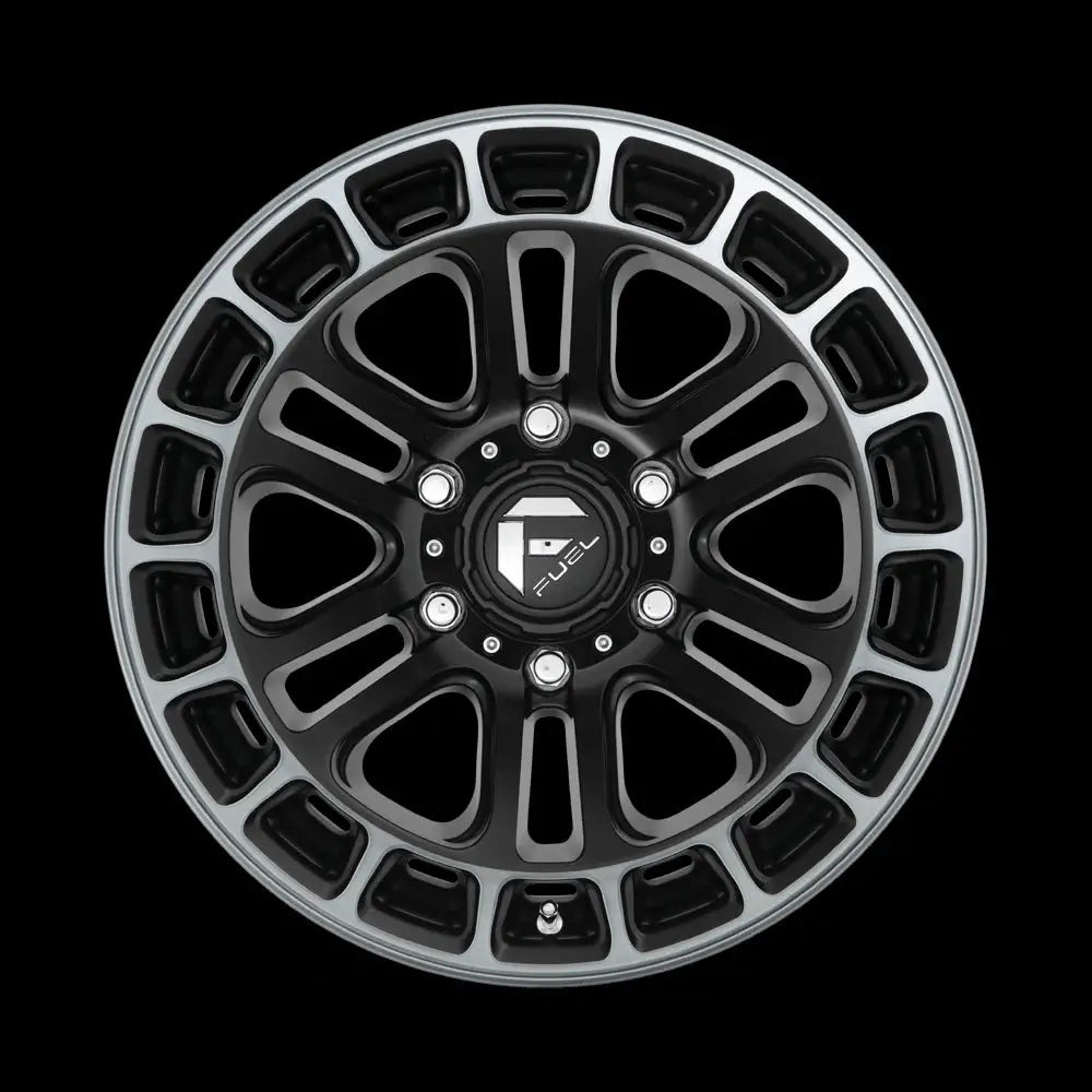 Felg D720 Heater Matte Black Double Dark Tint Machined Fuel 20x9 Et1 6x135