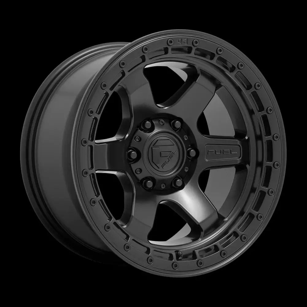 Felg D750 Block Matte Black W/ Black Ring Fuel 17x9 Et-12 6x139.7