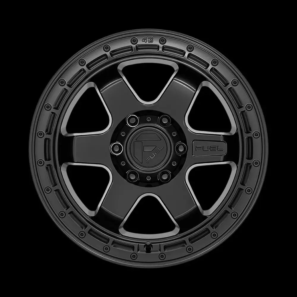Felg D750 Block Matte Black W/ Black Ring Fuel 18x9 Et1 5x127