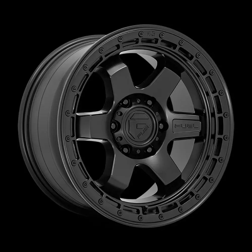 Felg D750 Block Matte Black W/ Black Ring Fuel 18x9 Et1 6x139.7