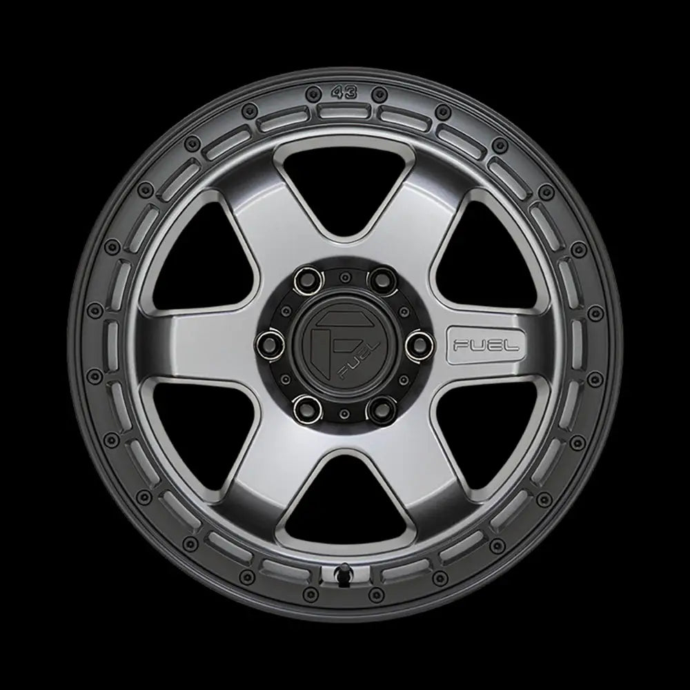 Felg D752 Block Matte Gunmetal W/ Black Ring Fuel 18x9 Et-12 5x127