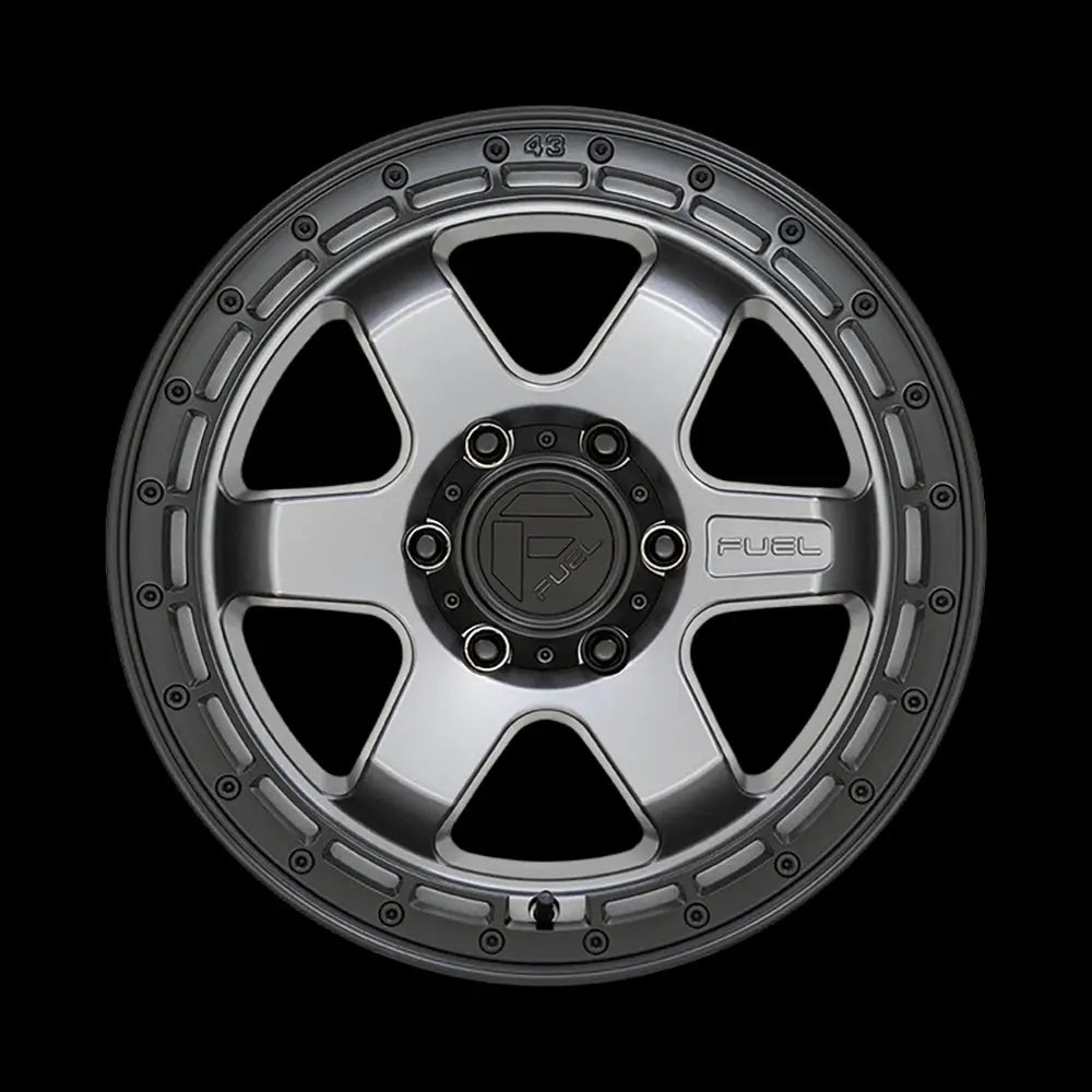 Felg D752 Block Matte Gunmetal W/ Black Ring Fuel 18x9 Et-12 6x139.7