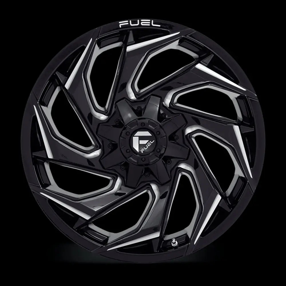 Felg D753 Reaction Gloss Black Milled Fuel 20x10 Et-18 8x165.1