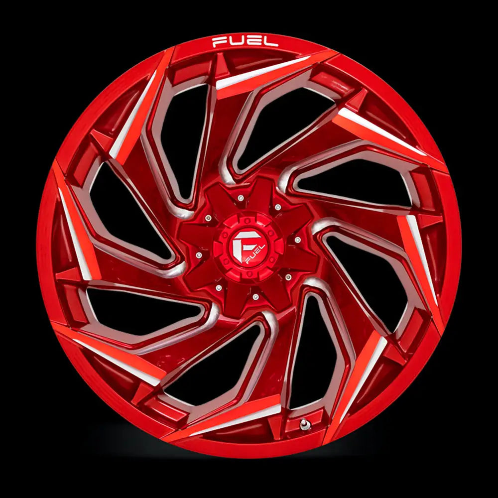 Felg D754 Reaction Candy Red Milled Fuel 22x10 Et-18 6x139.7 / 6x135