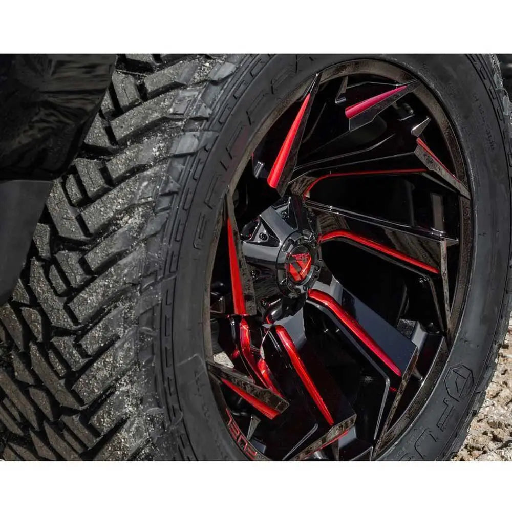 Felg D755 Reacion Gloss Black Milled/red Tint Fuel 20x9 Et20 5x127 / 5x114.3