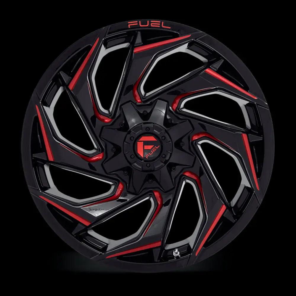 Felg D755 Reaction Gloss Black Milled W/ Red Tint Fuel 20x10 Et-18 6x139.7 / 6x135
