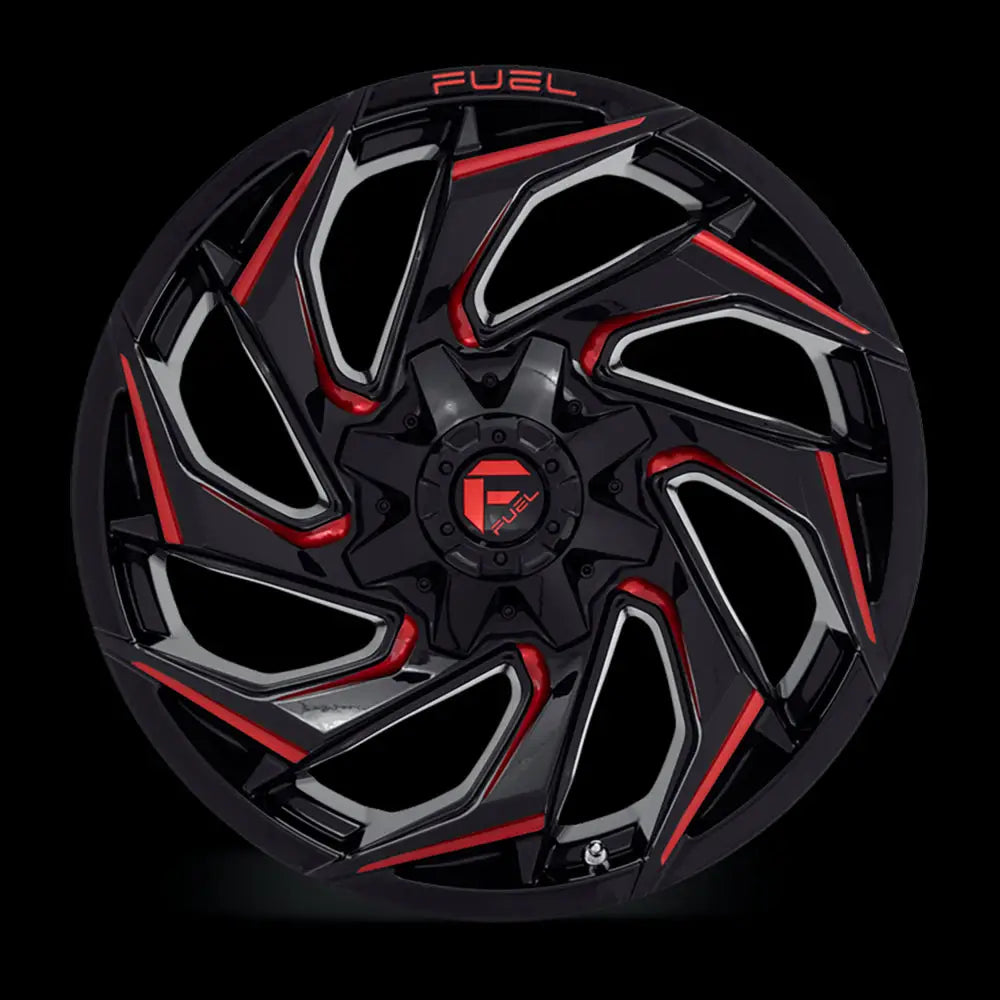 Felg D755 Reaction Gloss Black Milled W/ Red Tint Fuel 20x9 Et1 6x139.7 / 6x135