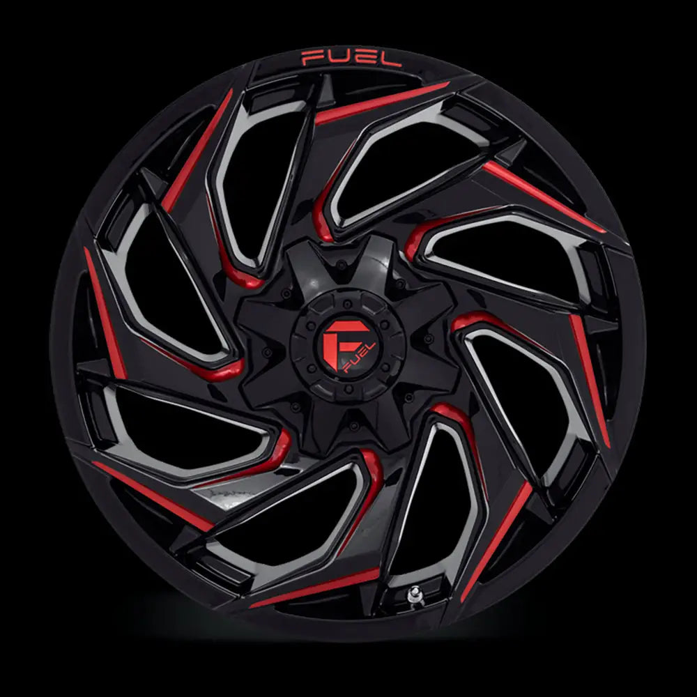 Felg D755 Reaction Gloss Black Milled W/ Red Tint Fuel 20x9 Et1 5x127 / 5x114.3