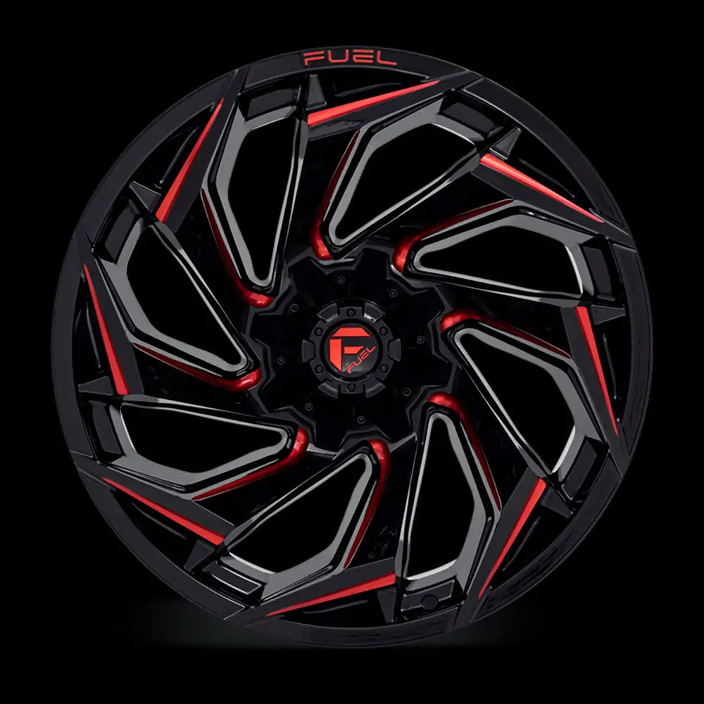 Felg D755 Reaction Gloss Black Milled W/ Red Tint Fuel 22x10 Et-18 6x139.7 / 6x135