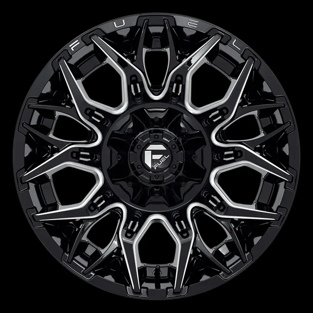 Felg D769 Twitch Glossy Black Milled Fuel 20x10 Et-18 6x139.7 / 6x135