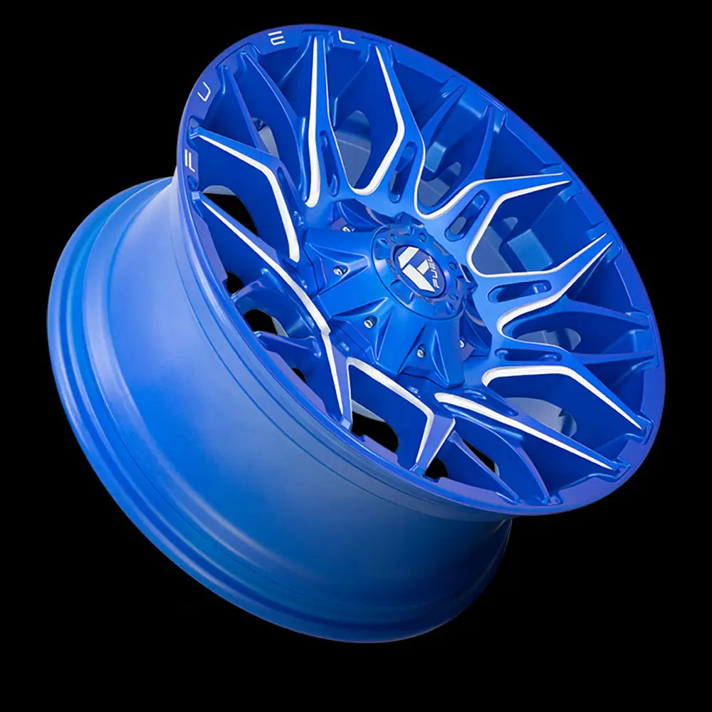 Felg D770 Twitch Anodized Blue Milled Fuel 20x10 Et-18 8x165.1