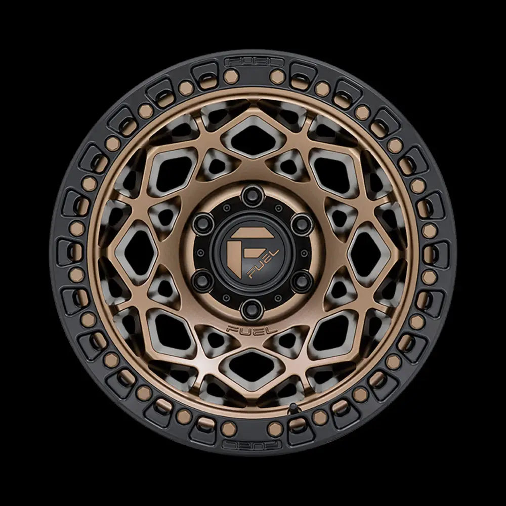 Felg D785 Unit Bronze W/ Matte Black Ring Fuel 17x9 Et-12 5x127