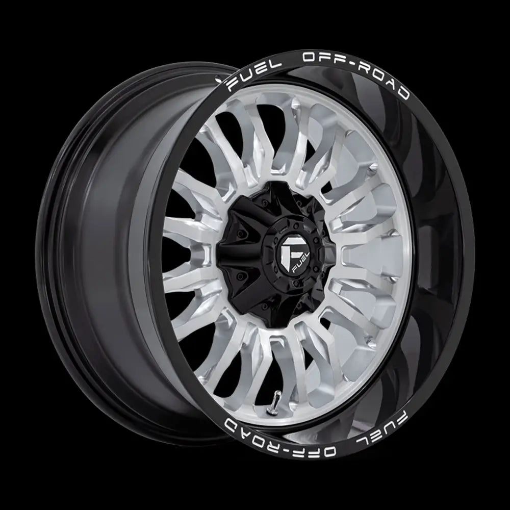 Felg D798 Arc Silver Brushed Face W/ Milled Black Lip Fuel 20x10 Et-18 6x139.7 / 6x135