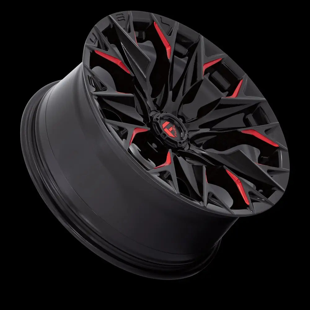 Felg D823 Flame Gloss Black Milled W/ Candy Red Fuel 20x9 Et1 6x139.7