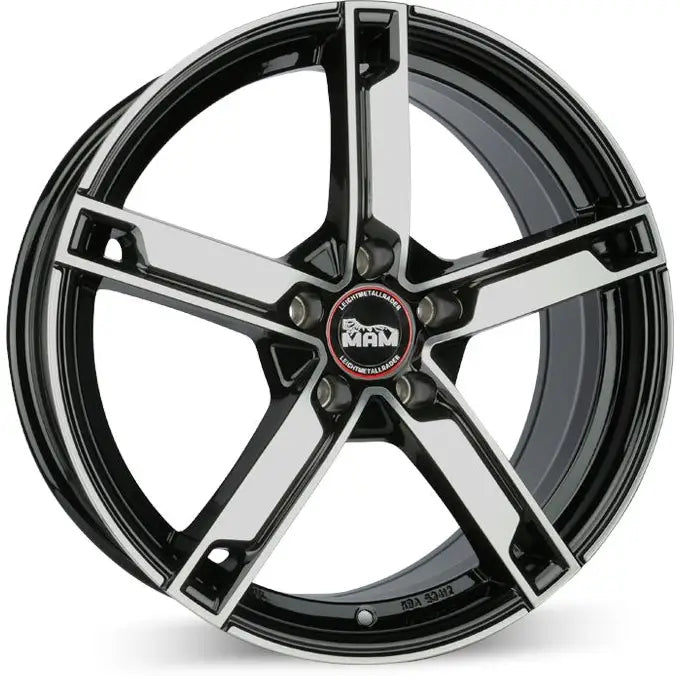 Felg Mam W4 Black Front Polish 7x17 4x108 Et20