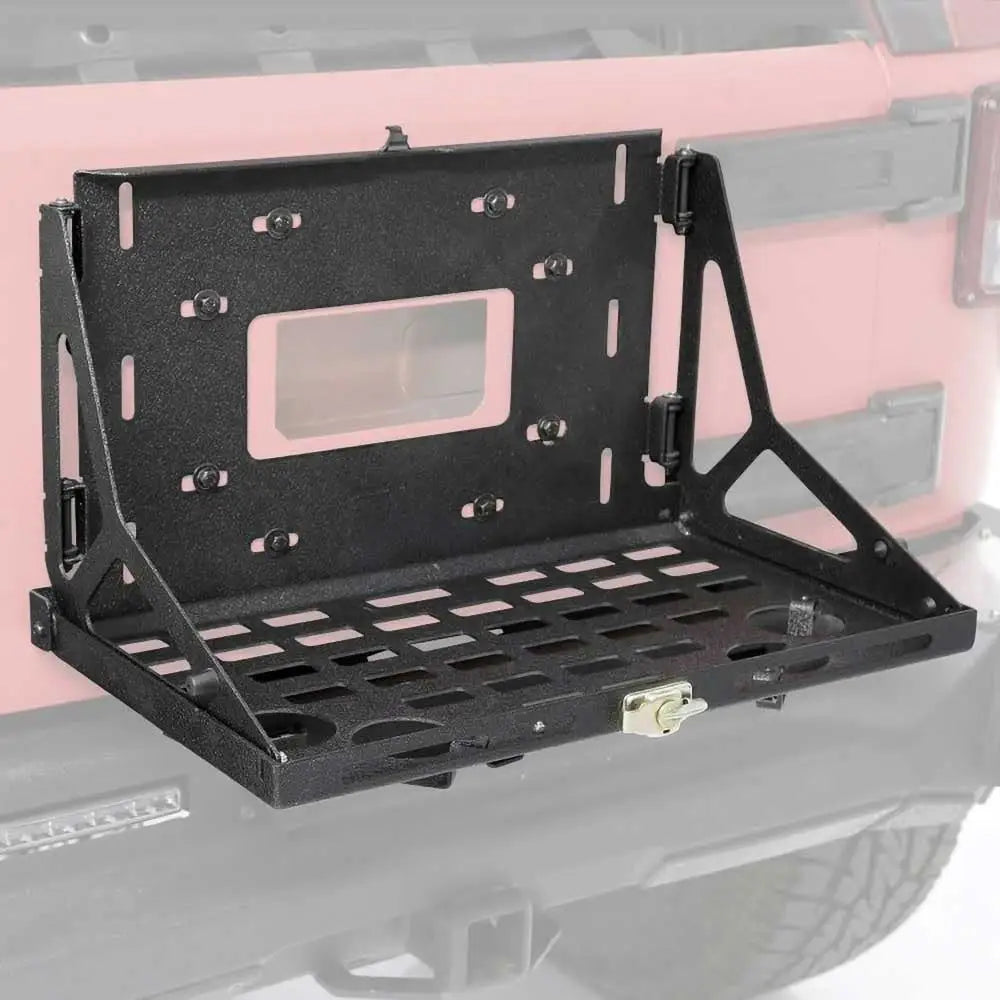 Fellbar Bagasjebord Festet til Bagasjelokket Smittybilt - Jeep Wrangler Jk 2 d 07-18