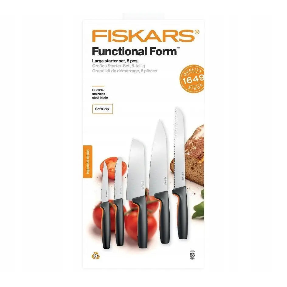 Fiskars Sett med 5 Kjøkkenkniver