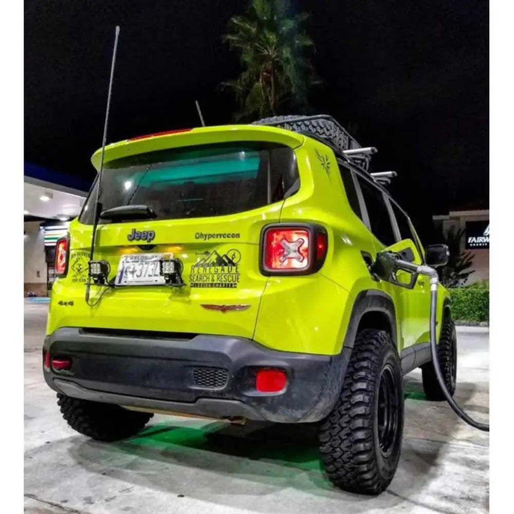 Flyttbar Nummerskilt Montering for Jeep Wrangler Jk 4 d 07-18