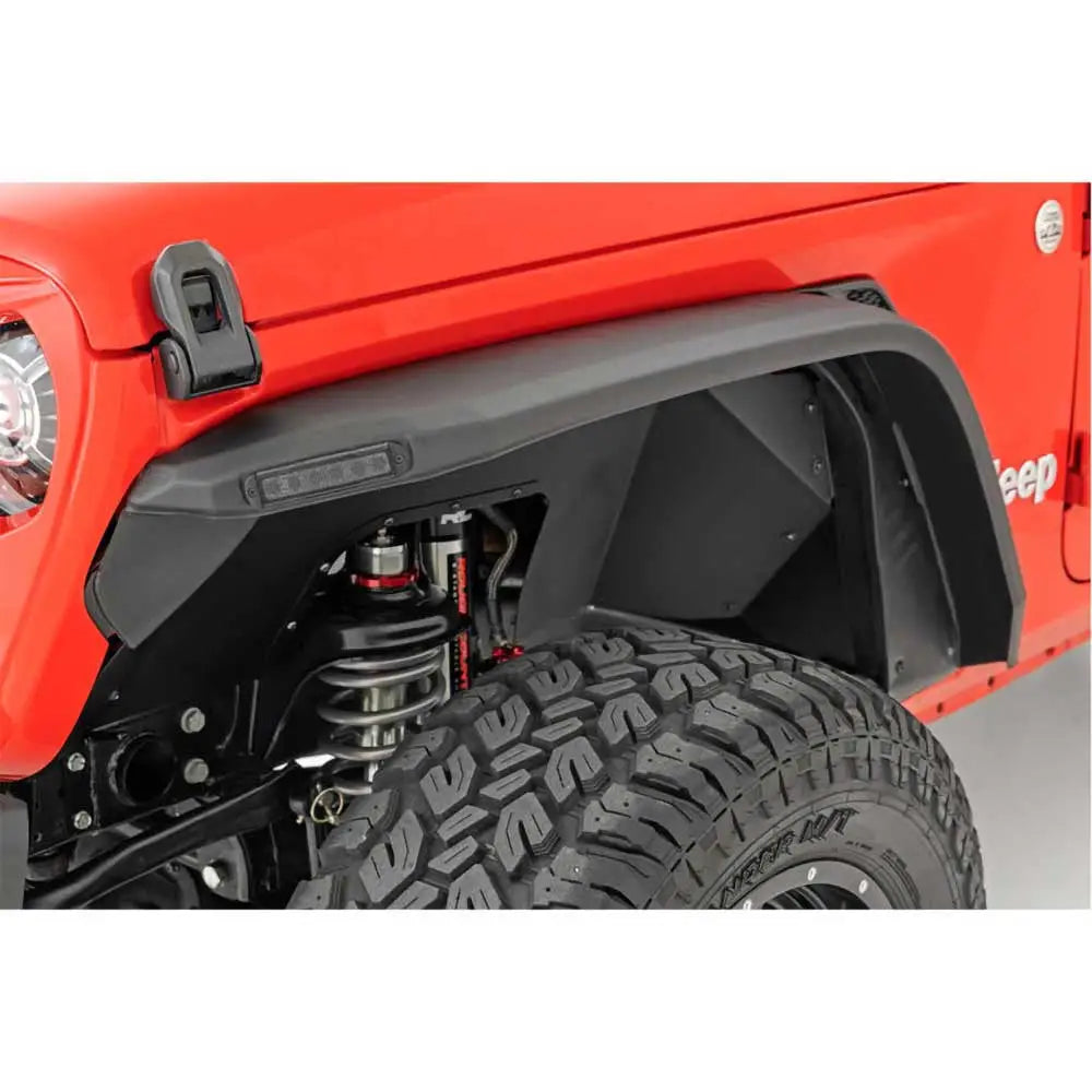 Foran og Bakskjermerforlengelser Rough Country Led Flat - Jeep Wrangler Jl 4xe 21-