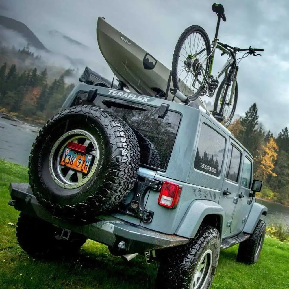 Forsterket Overføring og Montering av Reservehjulholder Teraflex Alpha - Jeep Wrangler Jl 4 d 18-