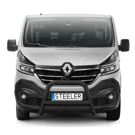 Frontbøyle Renault Trafic 19-21 Ec Godkjent med Tverrør med Lys Beskyttelse