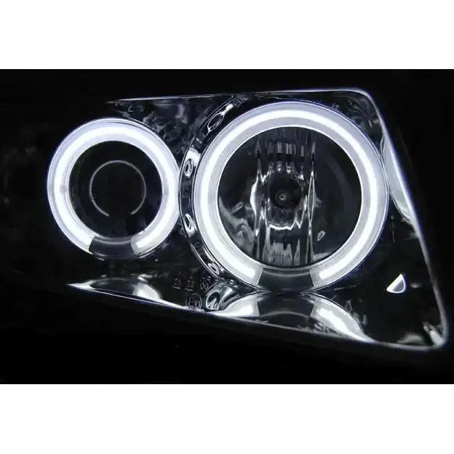 Frontlykter Audi A3 8l 08.96-08.00 Angel Eyes Ccfl Black