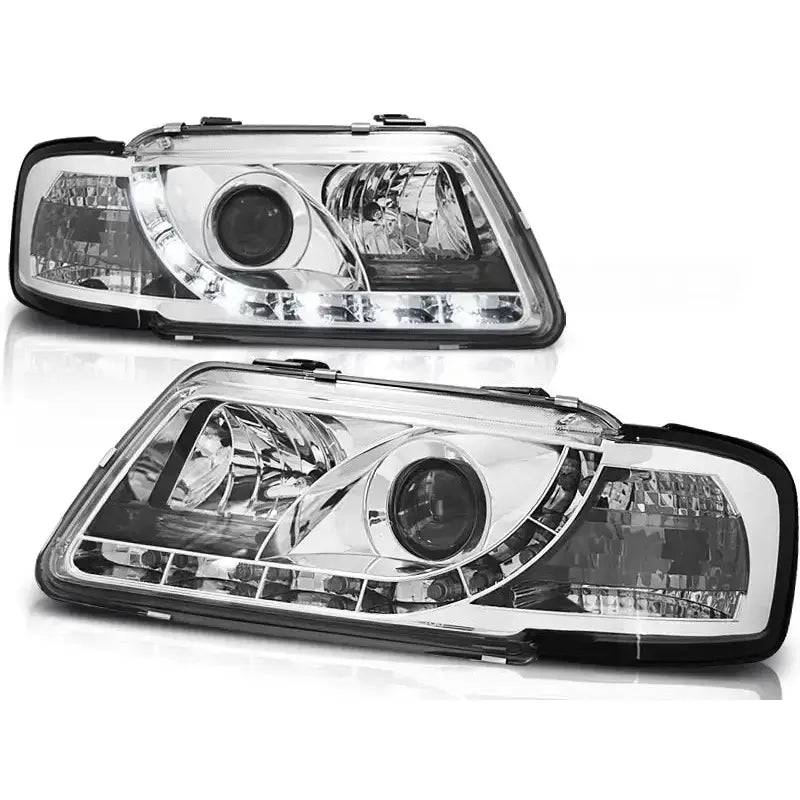 Frontlykter Audi A3 8l 08.96-08.00 Tru Drl Chrome
