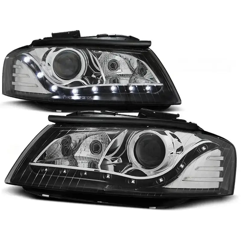 Frontlykter Audi A3 8p 05.03-03.08 Black