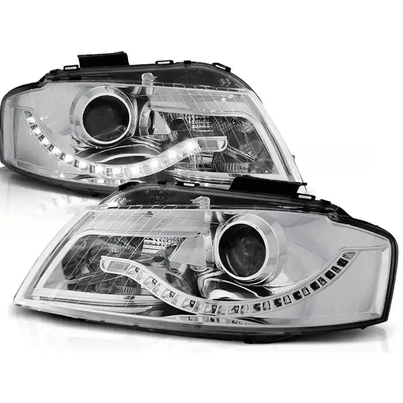 Frontlykter Audi A3 8p 05.03-03.08 Chrome V3
