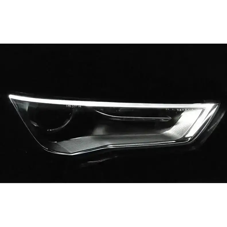 Frontlykter Audi A3 8v 12-16 Tube Light Black Led