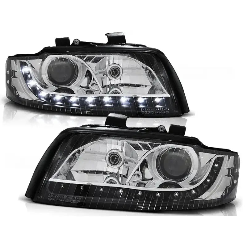 Frontlykter Audi A4 10.00-10.04 Black