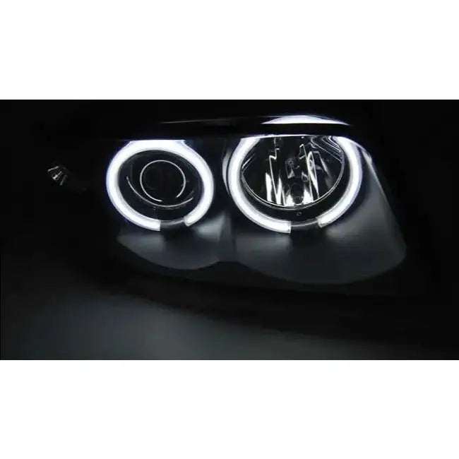 Frontlykter Audi A4 11.94-12.98 Angel Eyes Ccfl Black