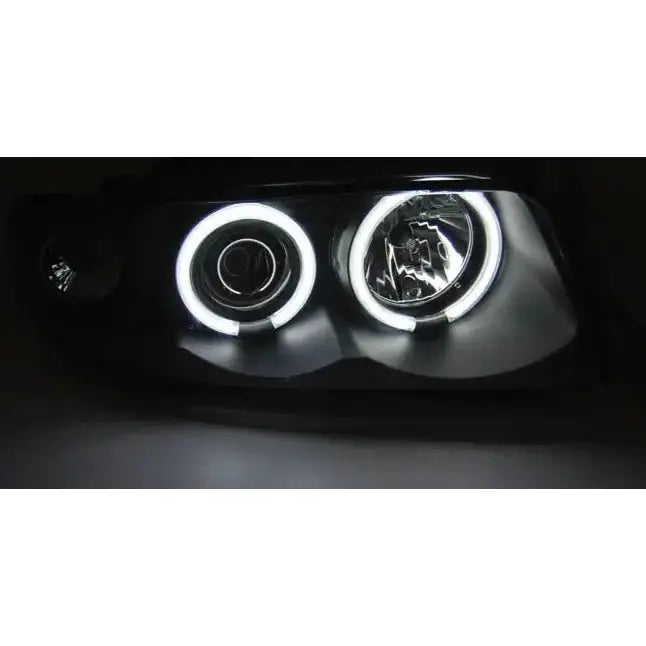 Frontlykter Audi A4 11.94-12.98 Angel Eyes Ccfl Black