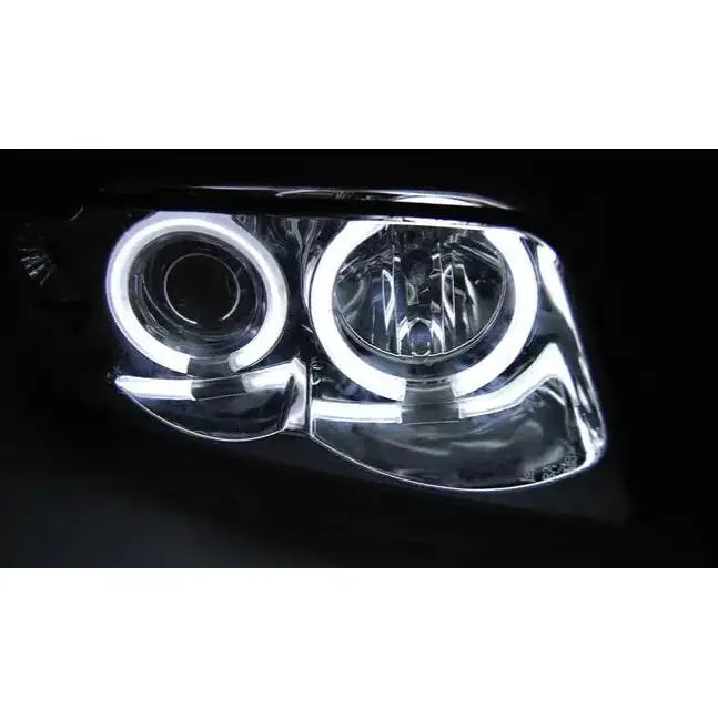 Frontlykter Audi A4 11.94-12.98 Angel Eyes Ccfl Chrome
