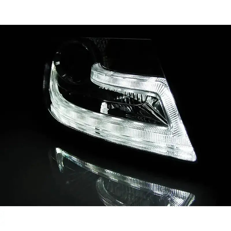 Frontlykter Audi A4 B8 04.08-11 Tru Drl Chrome