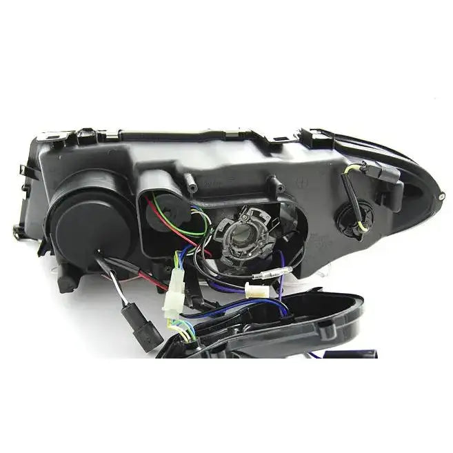 Frontlykter Bmw E46 04.03-06 Coupe / Cabrio Angel Eyes Xenon Black