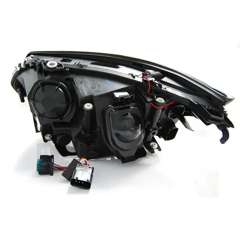 Frontlykter Bmw E60/e61 03-07 Led Angel Eyes H7/h7 Black
