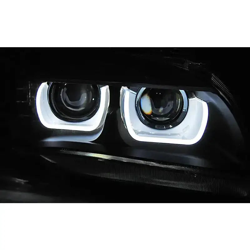 Frontlykter Bmw X1 E84 08.12-01.14 Tube Light Black Xenon