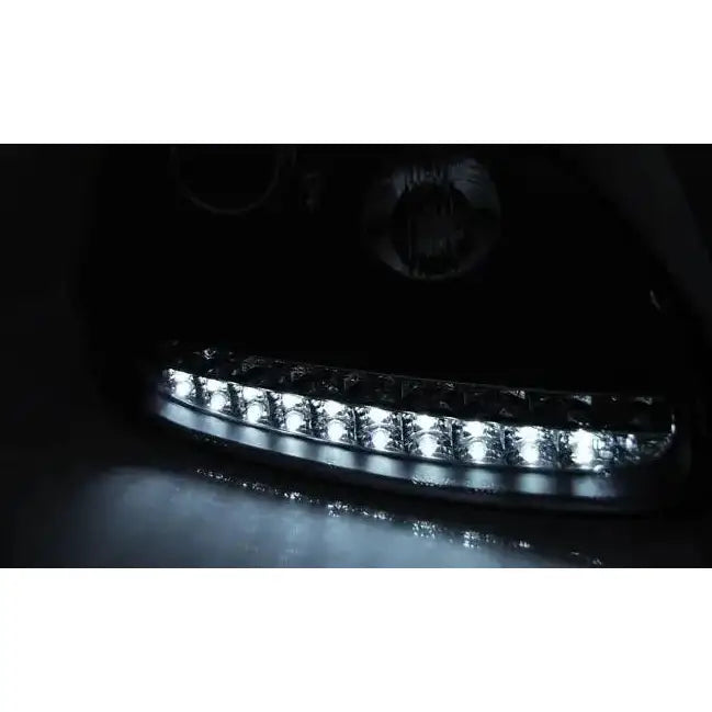 Frontlykter Daylight Black Hid Xenon Porsche Cayenne 02-06