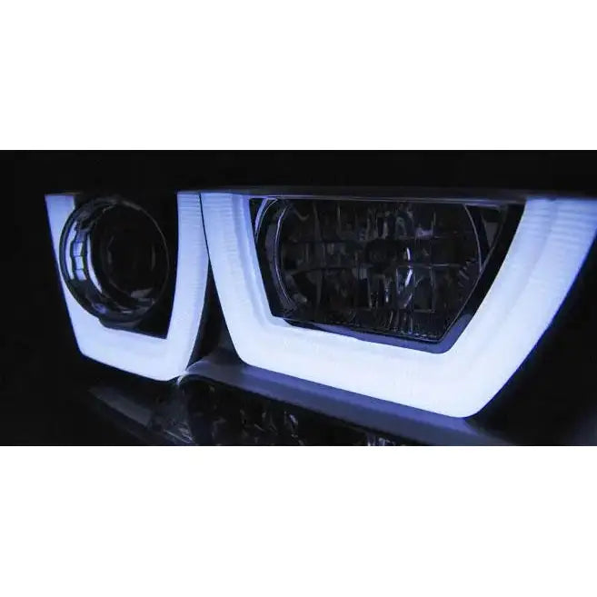 Frontlykter Dodge Charger Lx Ii 11-15 Tube Light Black