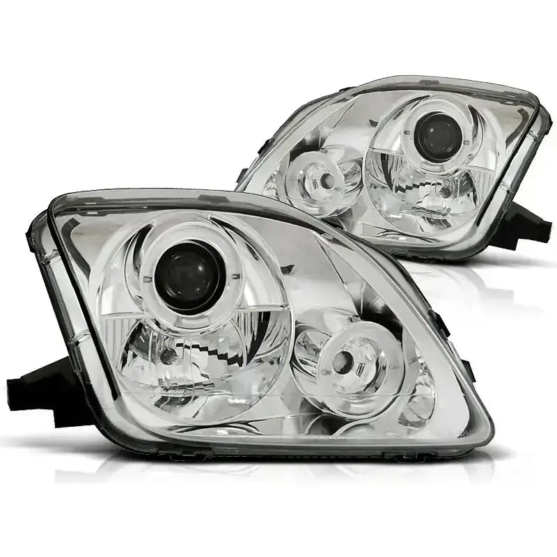 Frontlykter Honda Prelude 02.97-01 Angel Eyes Chrome
