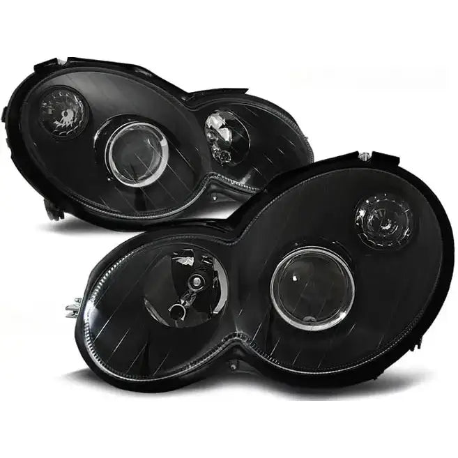 Frontlykter Mercedes Cl203 C-klasse 00-04 Black